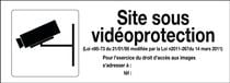 Panneau affichage vidéoprotection