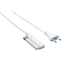 Câble d'alimentation pour spot et réglette 230 V 6 sorties + 1 sortie pour interrupteur ou contacteur