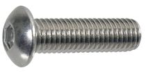 Vis métaux tête bombée hexagonale creuse Acier zingué blanc classe 10.9