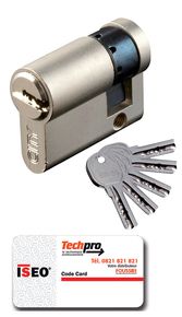 CYLINDRE SERRURE HAUTE SECURITE 45//45 ISEO VARIANT OU S/'ENTROUVRANT