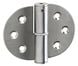 Paumelle applique inox pour cloison